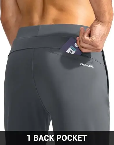 G Gradual Men's Golf Joggers Pants with Zipper Pockets Stretch Sweatpants Slim Fit Track Pants Joggers for Men Work Running - 6