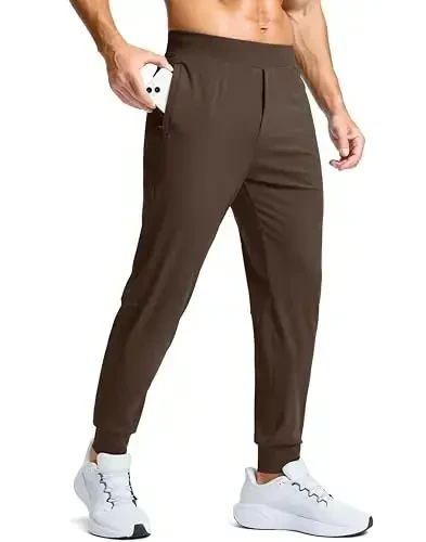 G Gradual Men's Golf Joggers Pants with Zipper Pockets Stretch Sweatpants Slim Fit Track Pants Joggers for Men Work Running - G