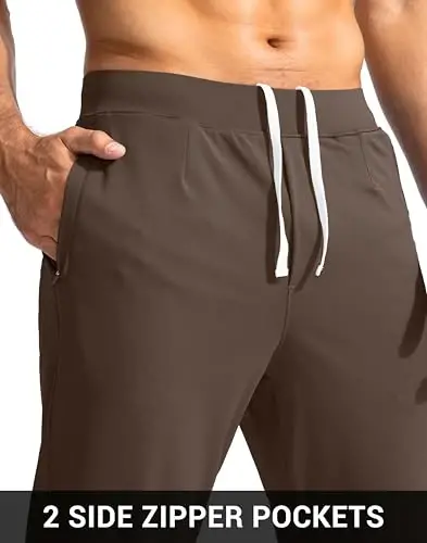 G Gradual Men's Golf Joggers Pants with Zipper Pockets Stretch Sweatpants Slim Fit Track Pants Joggers for Men Work Running - 5