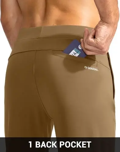 G Gradual Men's Golf Joggers Pants with Zipper Pockets Stretch Sweatpants Slim Fit Track Pants Joggers for Men Work Running - 6