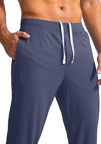 G Erkek Golf Jogger Pantolonu Fermuarlı Cepli Esnek Terli Pantolon Slim Fit Track Pantolon Erkekler İçin Çalışma Koşu - 4