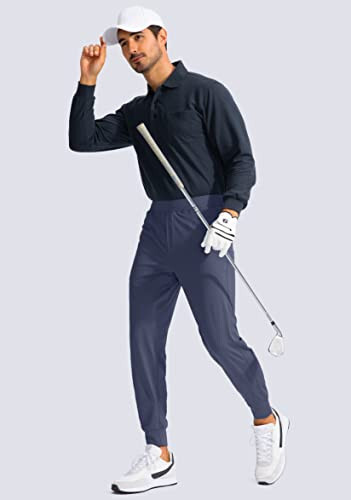 G Erkek Golf Jogger Pantolonu Fermuarlı Cepli Esnek Terli Pantolon Slim Fit Track Pantolon Erkekler İçin Çalışma Koşu - 6