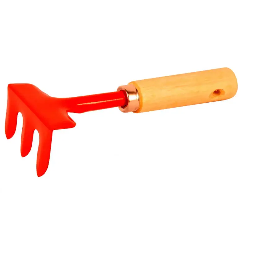 G & F 10012 JustForKids Kids Garden Tools Set with Tote Hand Rake Shovel Trowel of Metal, Age Kids- - 10