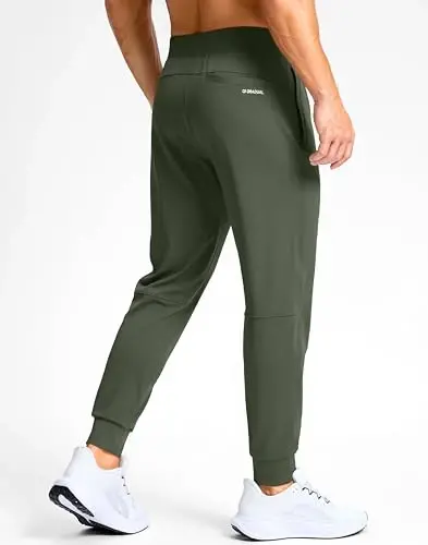 G Gradual Erkaklar uchun cho'ntaklari yopishtirilgan golf jogger shimlari, cho'ziluvchan ter shimlari, tor bichimli sport shimlari, erkaklar uchun yugurish va ish shimlari - 3