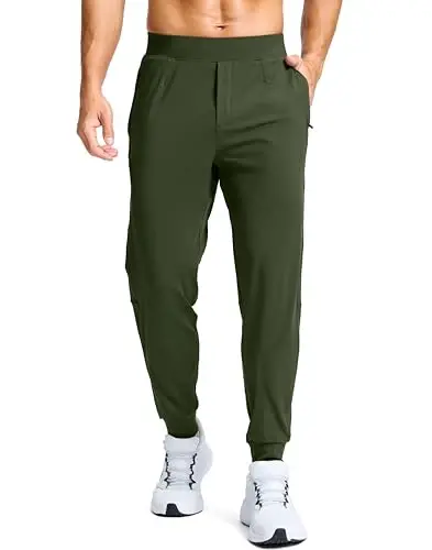 G Gradual Erkaklar uchun cho'ntakli fermuarli golf jogger shimi Stretch sport shimi Slim Fit trek shimi Erkaklar uchun ish va yugurish joggerlari 