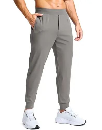 G Gradual Men's Golf Joggers Pants with Zipper Pockets Stretch Sweatpants | 3 Pockets, Slim Fit, Flat Elastic Waistband, Workout Athletic Running Pants for Men - G
