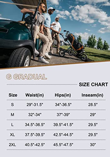 G Gradual Men's Golf Joggers Pants with Zipper Pockets Stretch Sweatpants Slim Fit Track Pants Joggers for Men Work Running - 7