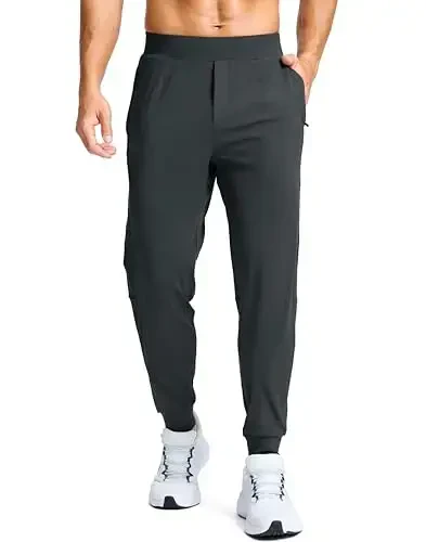 G Gradual Men's Golf Joggers Pants with Zipper Pockets Stretch Sweatpants Slim Fit Track Pants Joggers for Men Work Running 