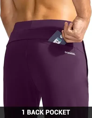 G Gradual Men's Golf Joggers Pants with Zipper Pockets Stretch Sweatpants Slim Fit Track Pants Joggers for Men Work Running - 6