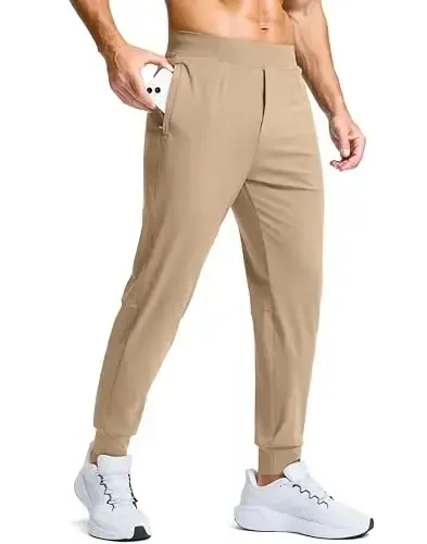 G Gradual Men's Golf Joggers Pants with Zipper Pockets Stretch Sweatpants Slim Fit Track Pants Joggers for Men Work Running - G
