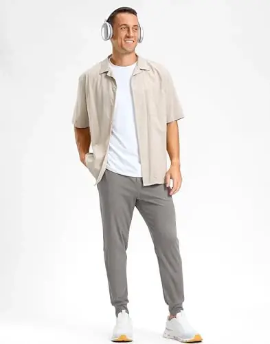 G Gradual Men's Golf Joggers Pants with Zipper Pockets Stretch Sweatpants Slim Fit Track Pants Joggers for Men Work Running - 3
