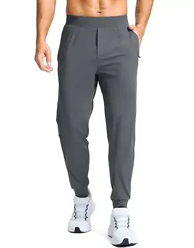 G Gradual Men's Golf Joggers Shim fermuar cho'ntaklar bilan Stretch sport shimlar Slim Fit Track shimlar Erkaklar uchun yugurish uchun joggerlar - MODAZONE