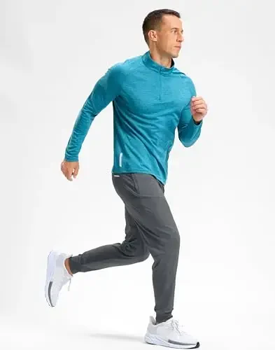 G Gradual Men's Golf Joggers Shim fermuar cho'ntaklar bilan Stretch sport shimlar Slim Fit Track shimlar Erkaklar uchun yugurish uchun joggerlar - 7