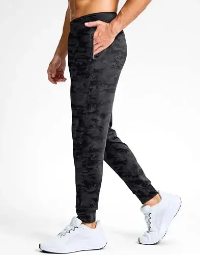 G Gradual Men's Golf Joggers Shim fermuar cho'ntaklar bilan Stretch sport shimlari Slim Fit Track Shimlar Erkaklar uchun Ish Yugurish - 2
