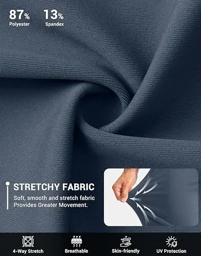 G Gradual Men's Golf Joggers Shim fermuar cho'ntaklar bilan Stretch Sweatpants Slim Fit Track Shimlar Erkaklar uchun Yugurish - 4