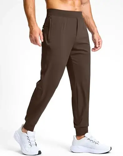 G Gradual Men's Golf Joggers Shim Fermuar cho'ntaklari bilan Strech Sport shimlar Slim Fit Track shimlar Erkaklar uchun Joggerlar Ish Yugurish - G (1)