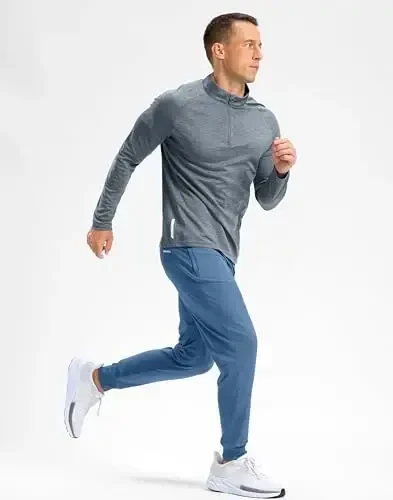 G Gradual Men's Golf Joggers Shim fermuar cho'ntaklari Stretch sport shimlar Slim Fit Trek shimlar erkaklar uchun ishga yugurish - 7