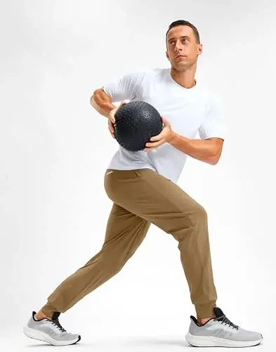 G Gradual Men's Golf Joggers Shim fermuar cho'ntakli, cho'ziluvchan sport shimlar Slim Fit Track Shimlar erkaklar uchun ish yugurish - 7