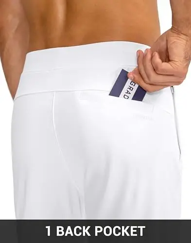 G Gradual Men's Golf Joggers Shim Zamokli cho'ntaklar Stretch Sport shim Slim Fit Trek Shimlar Erkaklar uchun Ishlash Yugurish - 6