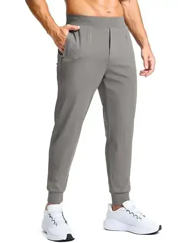 G Gradual Men's Golf Joggers Shim Zip cho'ntaklar Stretch Sport shim Slim Fit Track Shim erkaklar uchun ishlaydigan - 1