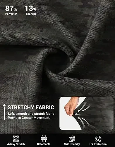 G Gradual Men's Golf Joggers Shim Zip cho'ntaklar Stretch Sport shim Slim Fit Track shim erkaklar uchun ishlaydigan yugurish - 4