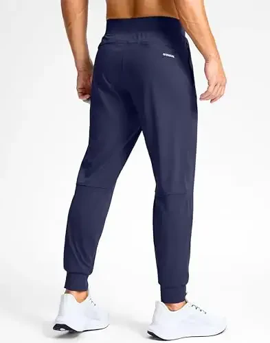 G Gradual Men's Golf Joggers Shim Zip cho'ntaklar Stretch Sport shim Slim Fit Track Shim Erkaklar uchun ishlaydigan yugurish shim - 3