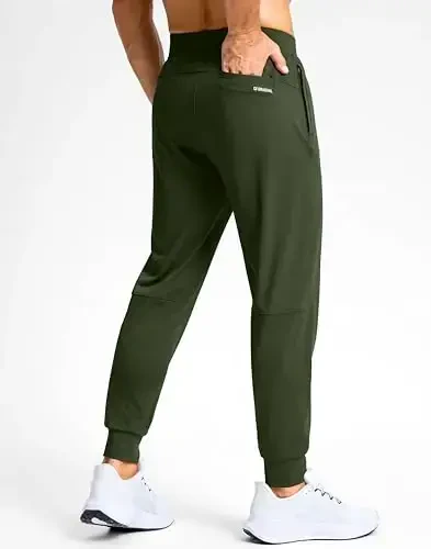 G Gradual Men's Golf Joggers Shim Zip cho'ntaklar Stretch Sport shim Slim Fit Track shim Erkaklar uchun yugurish shim Work - 3