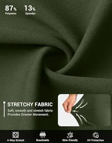 G Gradual Men's Golf Joggers Shim Zip cho'ntaklar Stretch Sport shim Slim Fit Track shim Erkaklar uchun yugurish shim Work - 4