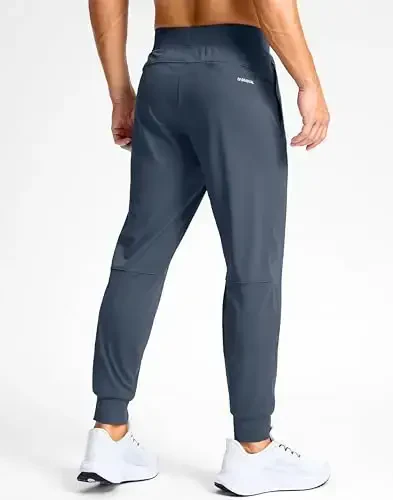 G Gradual Men's Golf Joggers Shim Zip cho'ntaklar Stretch Sport shim torli shimlar erkaklar uchun ishlaydigan - 3