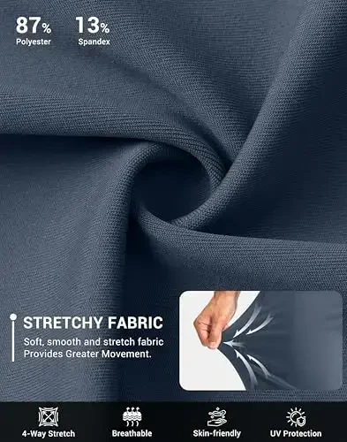 G Gradual Men's Golf Joggers Shim Zip cho'ntaklar Stretch Sport shim torli shimlar erkaklar uchun ishlaydigan - 4