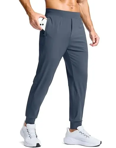 G Gradual Men's Golf Joggers Shim Zip cho'ntaklar Stretch Sport shim torli shimlar erkaklar uchun ishlaydigan - G