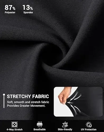 G Gradual Men's Golf Joggers Shim Zip cho'ntakli, Strech Sport shim Slim Fit Track shim erkaklar uchun ishlaydigan yugurish - 4