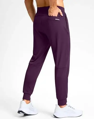 G Gradual Men's Golf Joggers Shim Zipper cho'ntaklar Stretch Sport shim Slim Fit Track Shim Joggers erkaklar uchun Ishlash Yugurish - 3