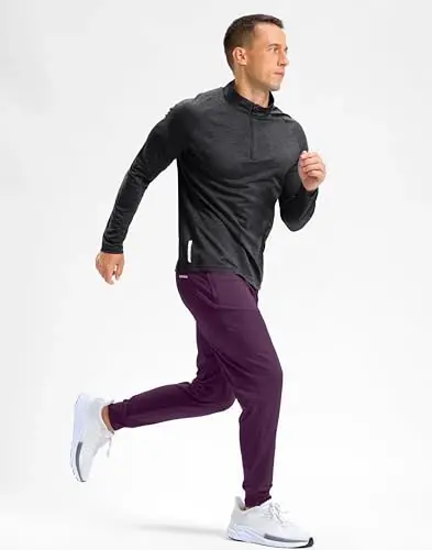 G Gradual Men's Golf Joggers Shim Zipper cho'ntaklar Stretch Sport shim Slim Fit Track Shim Joggers erkaklar uchun Ishlash Yugurish - 7