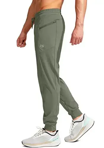 G Gradual Men's Joggers Pants with Zipper Pockets Stretch Athletic Sweatpants for Men Workout Jogging Running - MODAZONE (1)