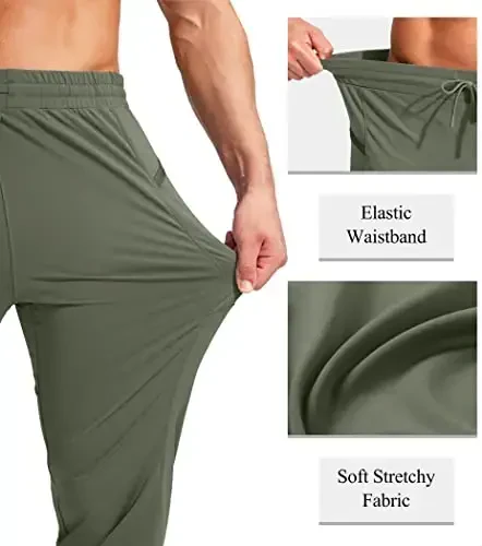 G Gradual Men's Joggers Pants with Zipper Pockets Stretch Athletic Sweatpants for Men Workout Jogging Running - 5
