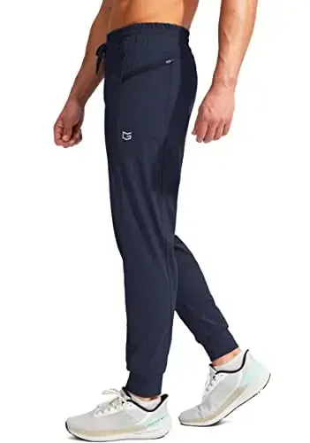 G Gradual Men's Joggers Pants with Zipper Pockets Stretch Athletic Sweatpants for Men Workout Jogging Running - 2
