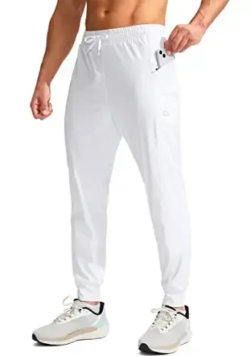 G Gradual Men's Joggers Pants with Zipper Pockets Stretch Athletic Sweatpants for Men Workout Jogging Running - 1