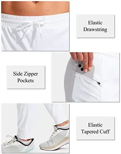 G Gradual Men's Joggers Pants with Zipper Pockets Stretch Athletic Sweatpants for Men Workout Jogging Running - 4