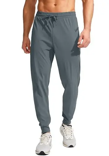 G Gradual Men's Joggers Pants with Zipper Pockets Stretch Athletic Sweatpants for Men Workout Jogging Running - 1