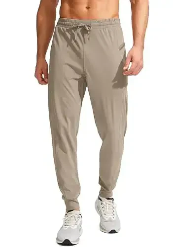 G Gradual Men's Joggers Shim Zip cho'ntaklar bilan erkaklar uchun Stretch Athletic sport shimlar Workout Jogging Running - 1