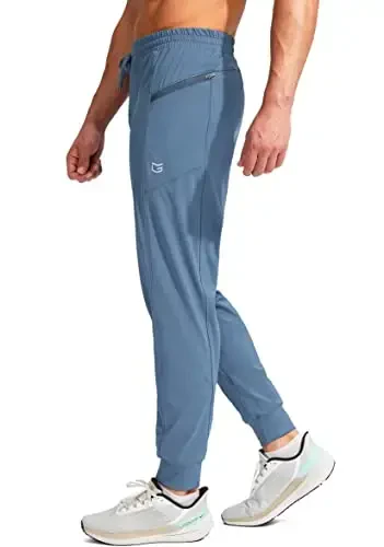 G Gradual Men's Joggers Shim Zip cho'ntaklar bilan erkaklar uchun Stretch Athletic sport shimlari Mashq Jogging Yugurish - MODAZONE (1)