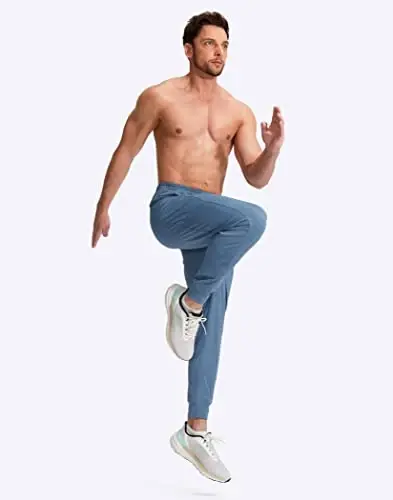 G Gradual Men's Joggers Shim Zip cho'ntaklar bilan erkaklar uchun Stretch Athletic sport shimlari Mashq Jogging Yugurish - 6