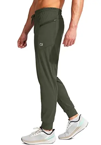 G Gradual Men's Joggers Shim Zip cho'ntaklar bilan erkaklar uchun Stretch Athletic sport shimlari Mashq qilish Yugurish - 2