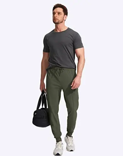 G Gradual Men's Joggers Shim Zip cho'ntaklar bilan erkaklar uchun Stretch Athletic sport shimlari Mashq qilish Yugurish - 6
