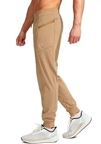 G Gradual Men's Joggers Shim Zip cho'ntaklar bilan erkaklar uchun Stretch Athletic sport shimlari Workout Jogging Running - 2