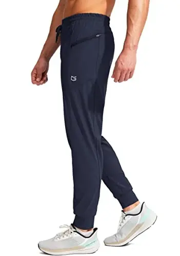 G Gradual Men's Joggers Shim Zip cho'ntaklar bilan erkaklar uchun Stretch Athletic sport shimlari Workout Jogging Yugurish - 2