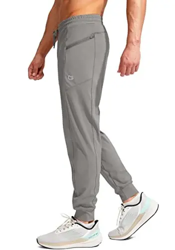 G Gradual Men's Joggers Shim Zip cho'ntaklar bilan erkaklar uchun Stretch Athletic sport shimlari yugurish uchun - G GRADUAL (1)
