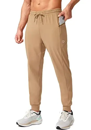 G Gradual Men's Joggers Shim Zip cho'ntaklar bilan Erkaklar uchun Stretch Atletik Sport Shimlar Trening Yugurish uchun - MODAZONE