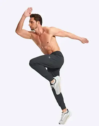 G Gradual Men's Joggers Shim Zip cho'ntaklar Erkaklar uchun Stretch Atletik Sport shimlar Workout Jogging Yugurish - 6